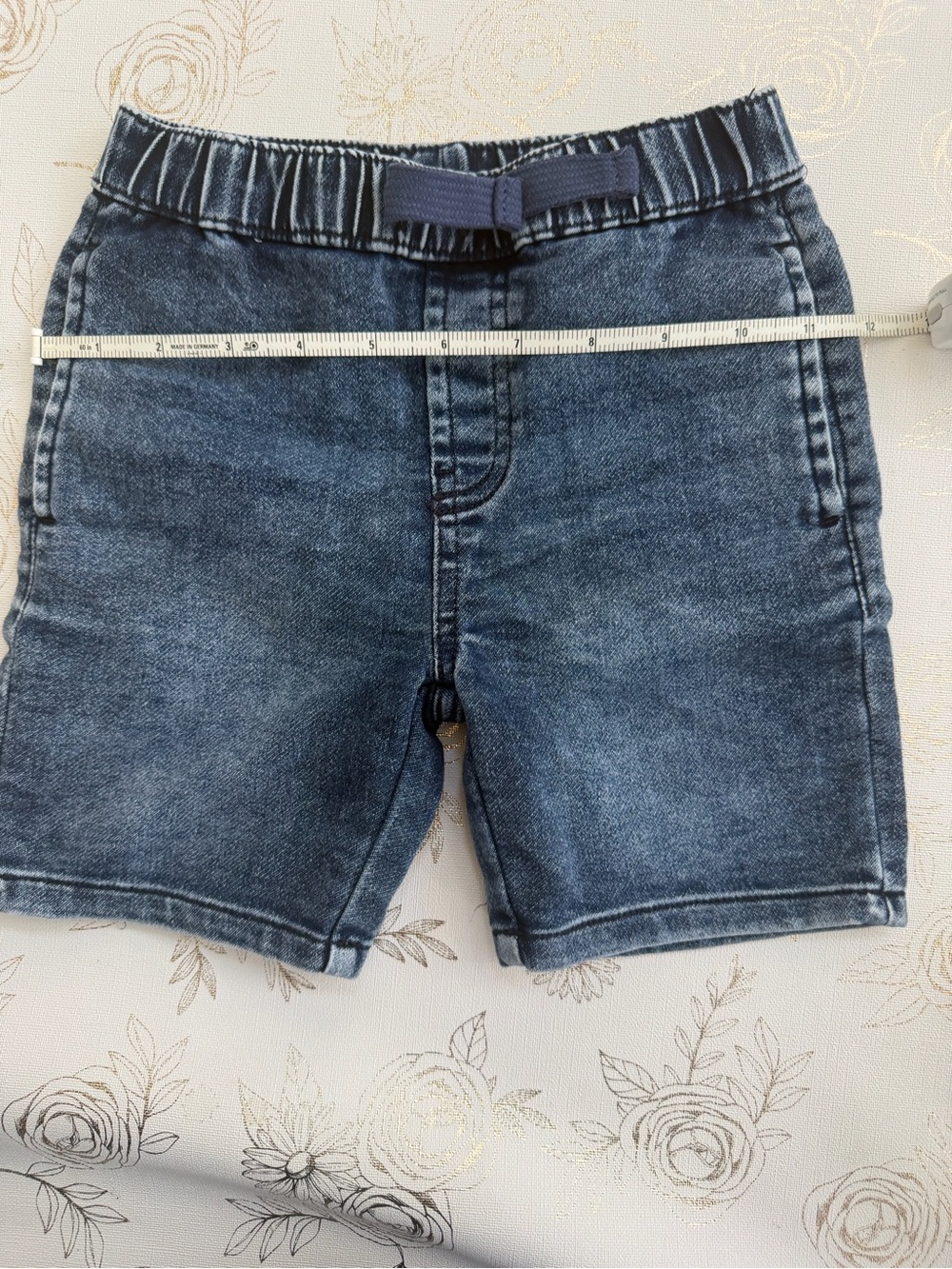 Koala Kids Toddler Boys Denim Shorts Elastic Waist Size 3T Acid Wash Blue
